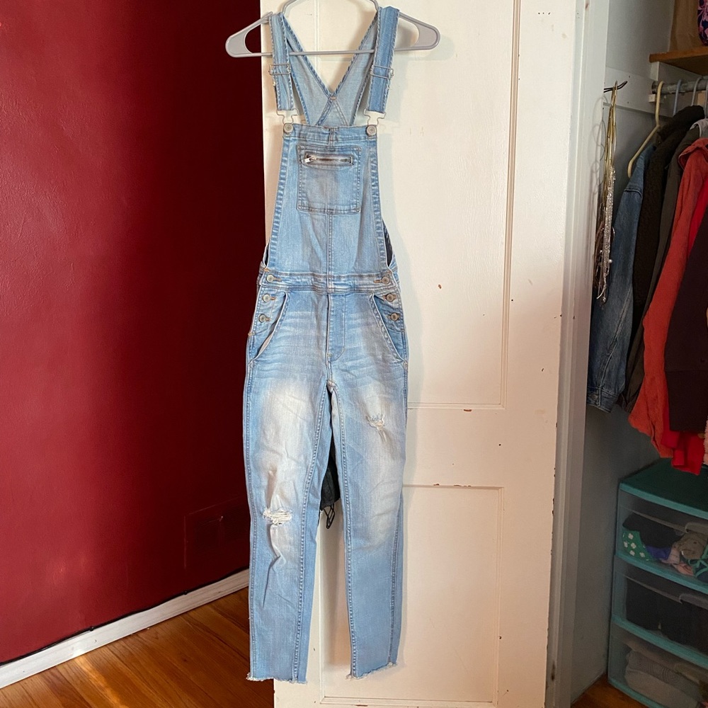American eagle skinny Jean overalls